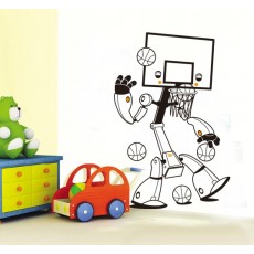 Basketball Robot  - Kids & Nursery Wall Sticker